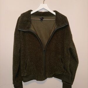 all in motion Olive Green Sherpa Utility Jacket